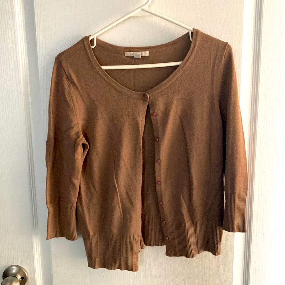 Brown cardigan